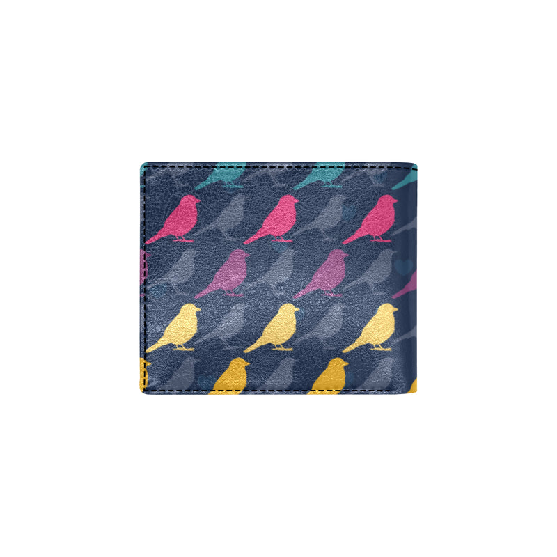 Birds Pattern Print Design 01 Men's ID Card Wallet