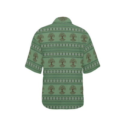 Celtic Pattern Print Design 09 Women's Hawaiian Shirt