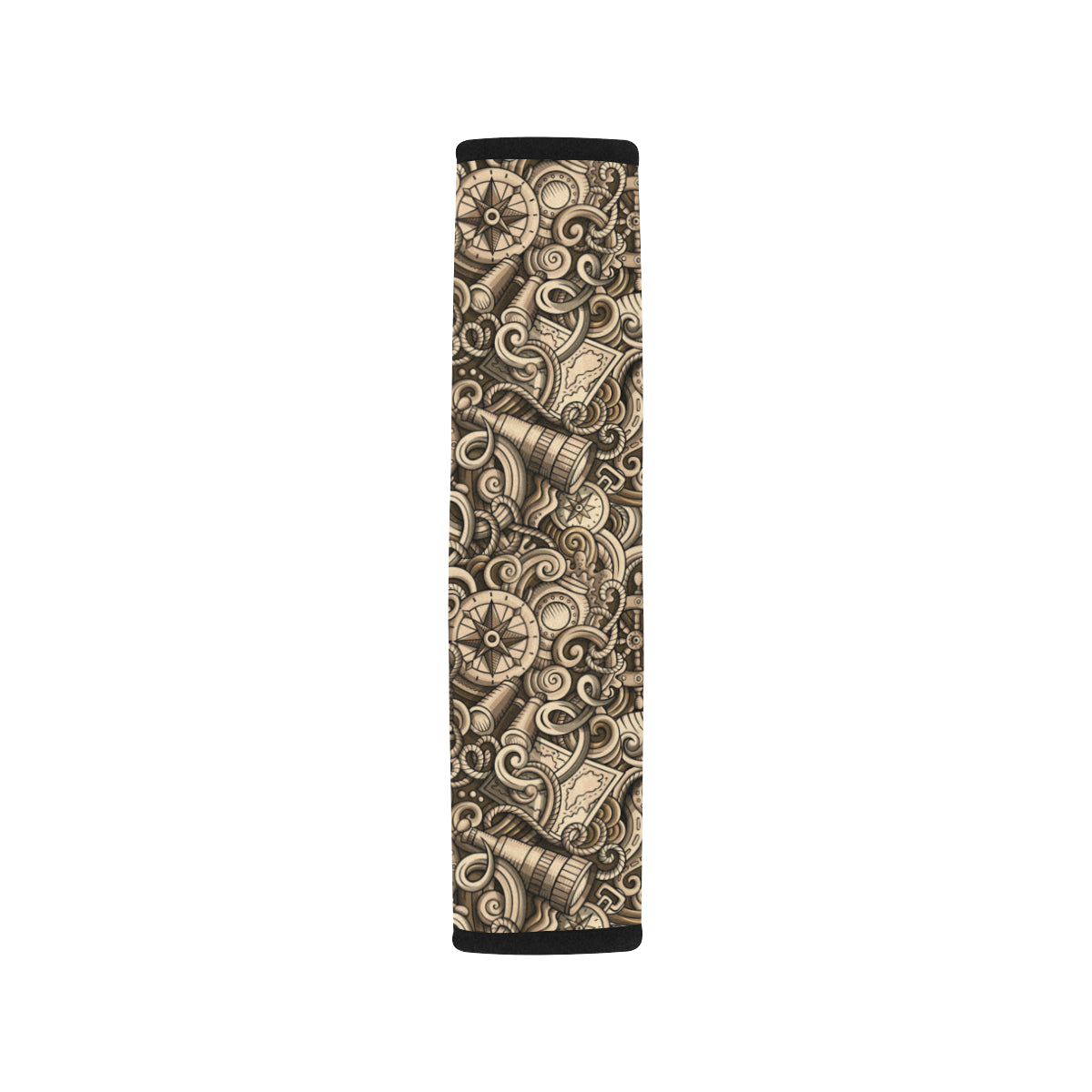 Nautical Tattoo Design Themed Print Car Seat Belt Cover