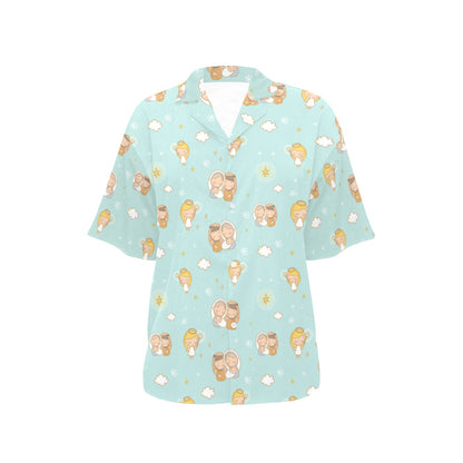 Christian Pattern Print Design 01 Women's Hawaiian Shirt
