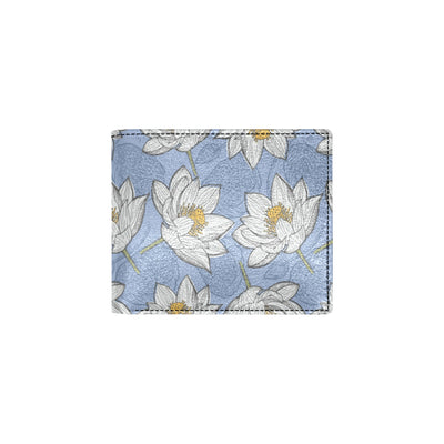 Lotus Pattern Print Design 04 Men's ID Card Wallet