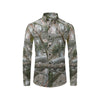 Camo Realistic Tree Forest Pattern Men's Long Sleeve Shirt