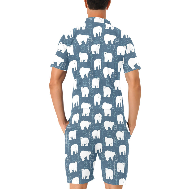 Polar Bear Pattern Print Design A01 Men's Romper