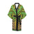 Polynesian Tribal Color Women's Short Kimono