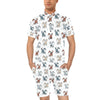 Alaskan Malamute Pattern Print Design 02 Men's Romper