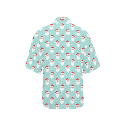 Santa Print Design LKS308 Women's Hawaiian Shirt