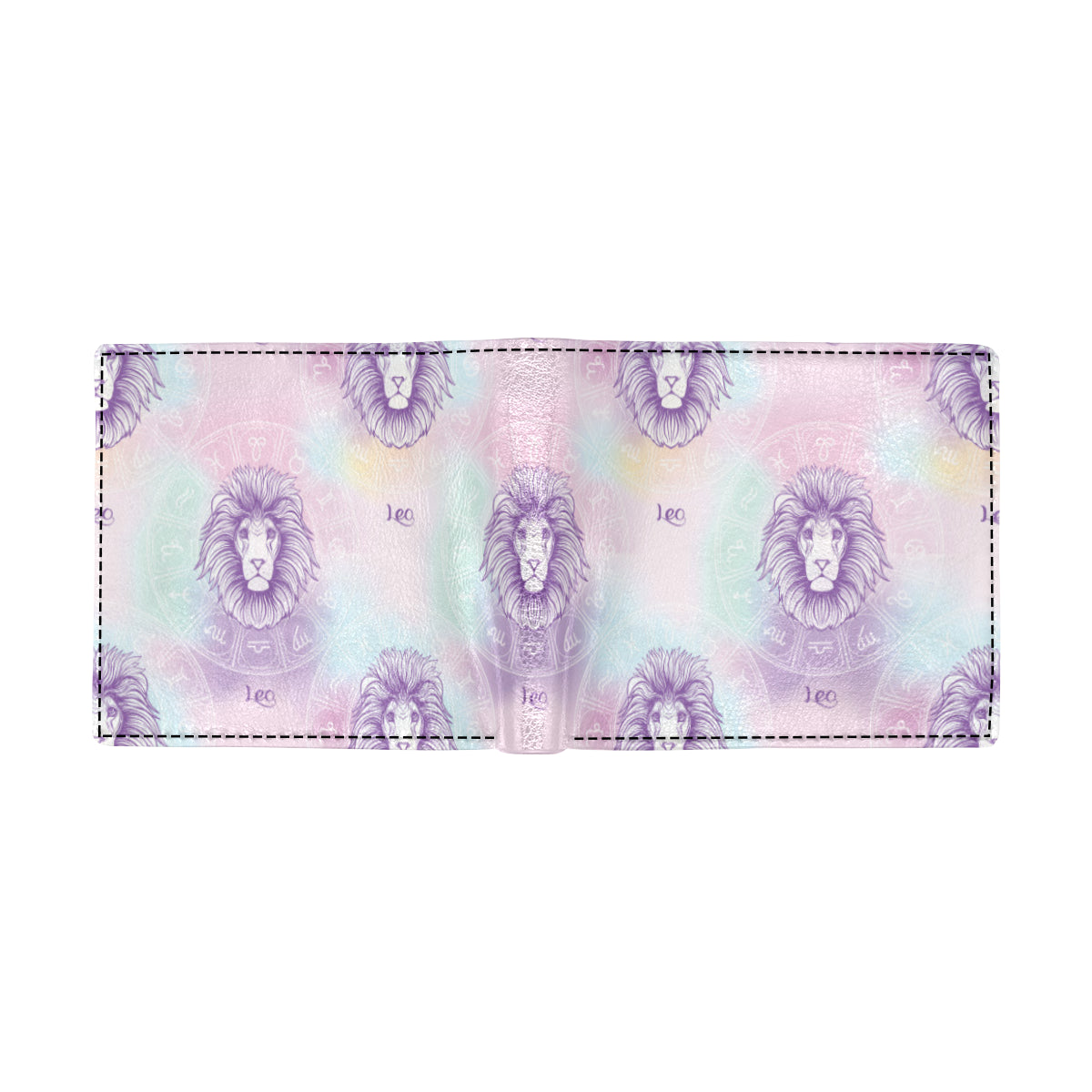 Leo Pattern Print Design 03 Men's ID Card Wallet