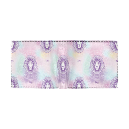 Leo Pattern Print Design 03 Men's ID Card Wallet