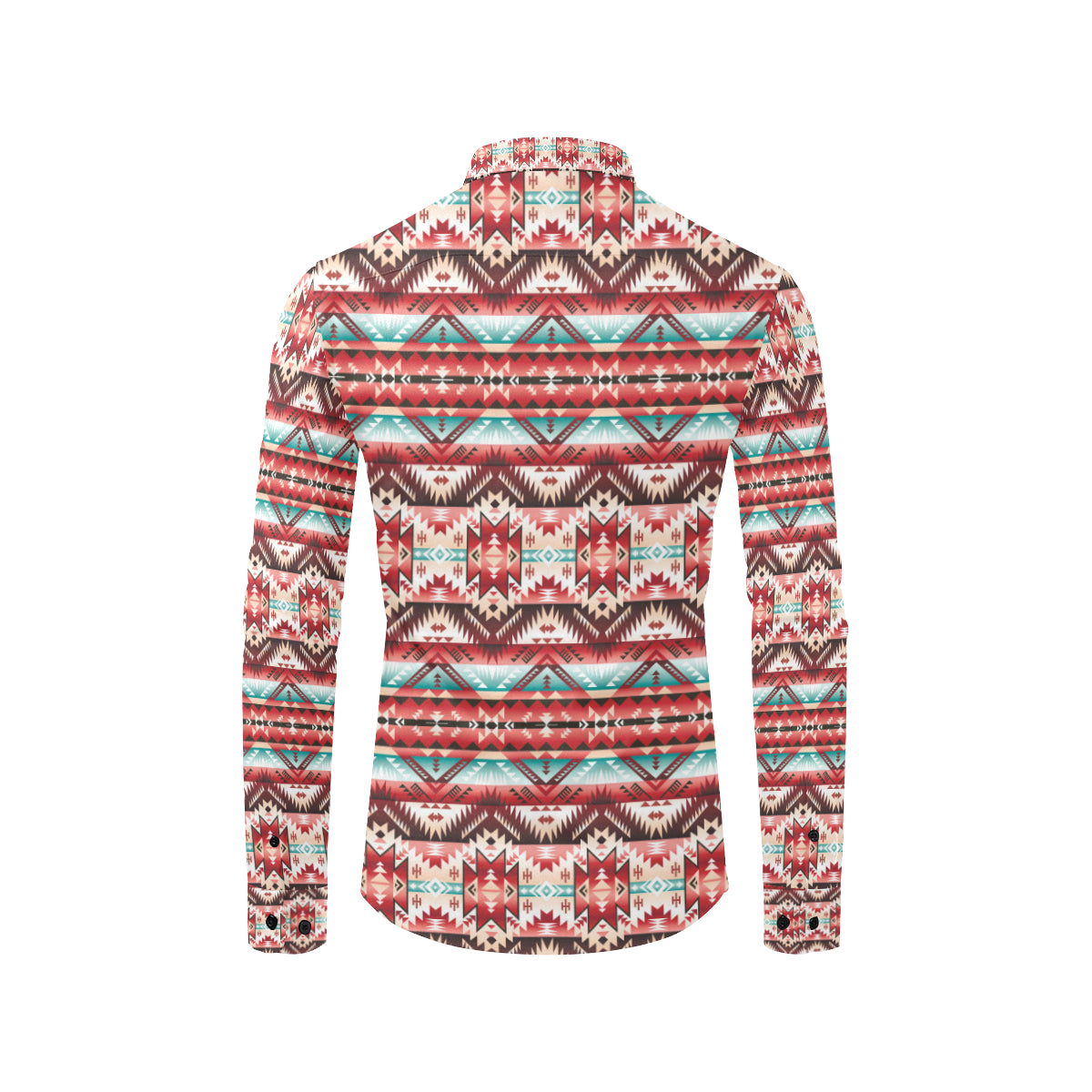 Aztec Western Style Print Pattern Men's Long Sleeve Shirt