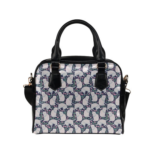Cat Pattern Print Design 06 Shoulder Handbag