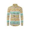 American indian Life Pattern Men's Long Sleeve Shirt