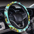 Angelfish Pattern Print Design 02 Steering Wheel Cover with Elastic Edge