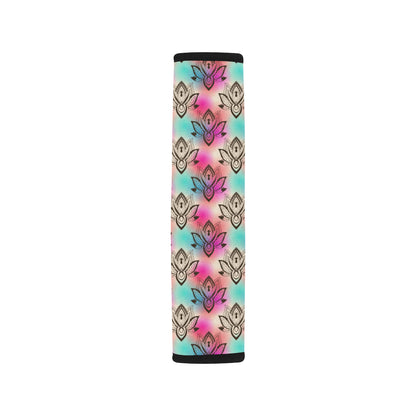 lotus Boho Pattern Print Design LO02 Car Seat Belt Cover