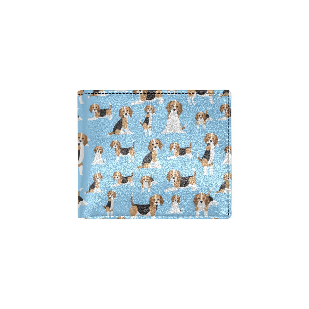 Beagle Pattern Print Design 03 Men's ID Card Wallet