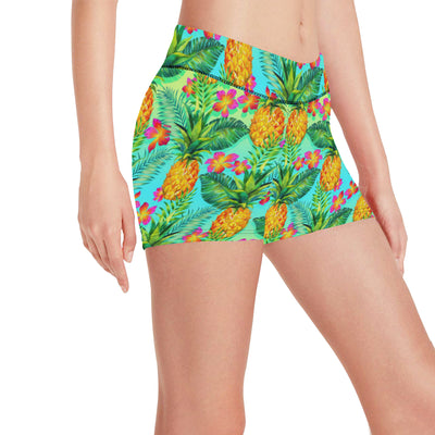 Pineapple Pattern Print Design PP010 Yoga Shorts