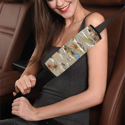 Pacific island Pattern Print Design A05 Car Seat Belt Cover