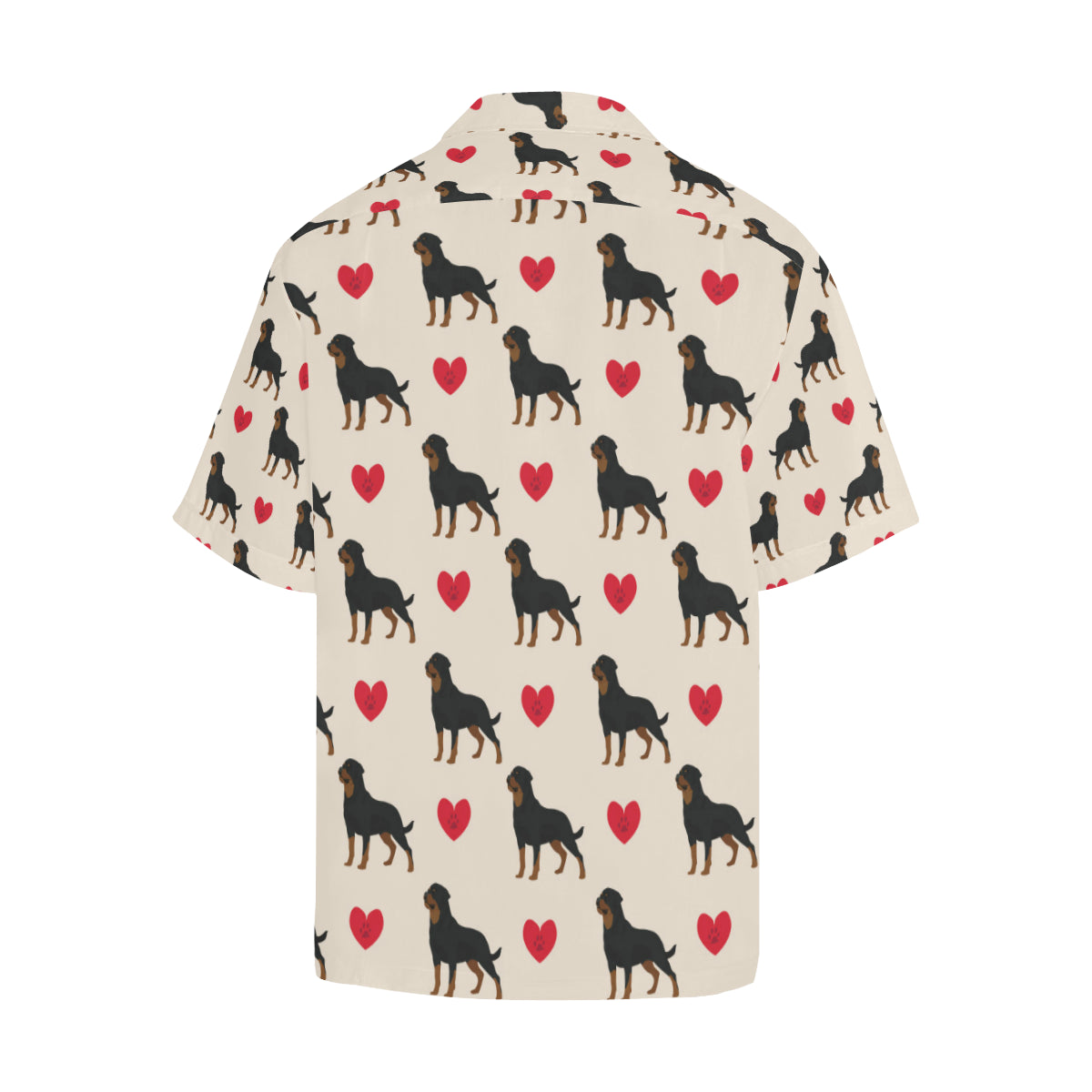 Rottweiler Pattern Print Design A02 Men's Hawaiian Shirt