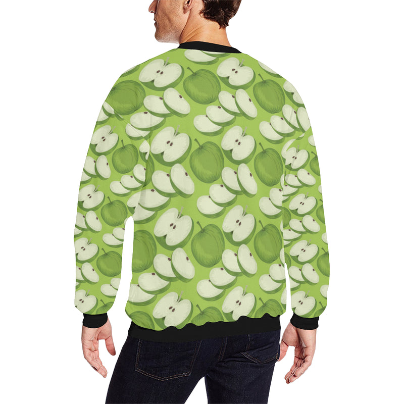 Apple Pattern Print Design AP010 Men Long Sleeve Sweatshirt