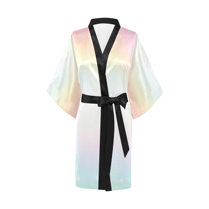 Nebula Pattern Print Design A02 Women's Short Kimono