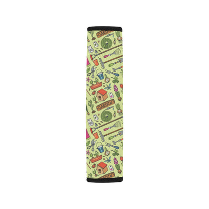 Gardening Pattern Print Design G02 Car Seat Belt Cover