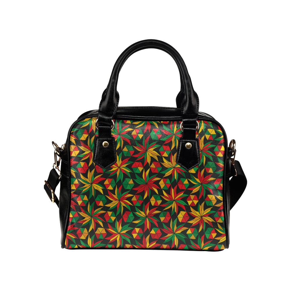 Rastafarian Pattern Print Design A03 Shoulder Handbag