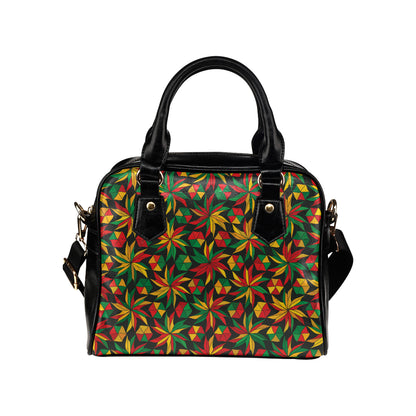 Rastafarian Pattern Print Design A03 Shoulder Handbag