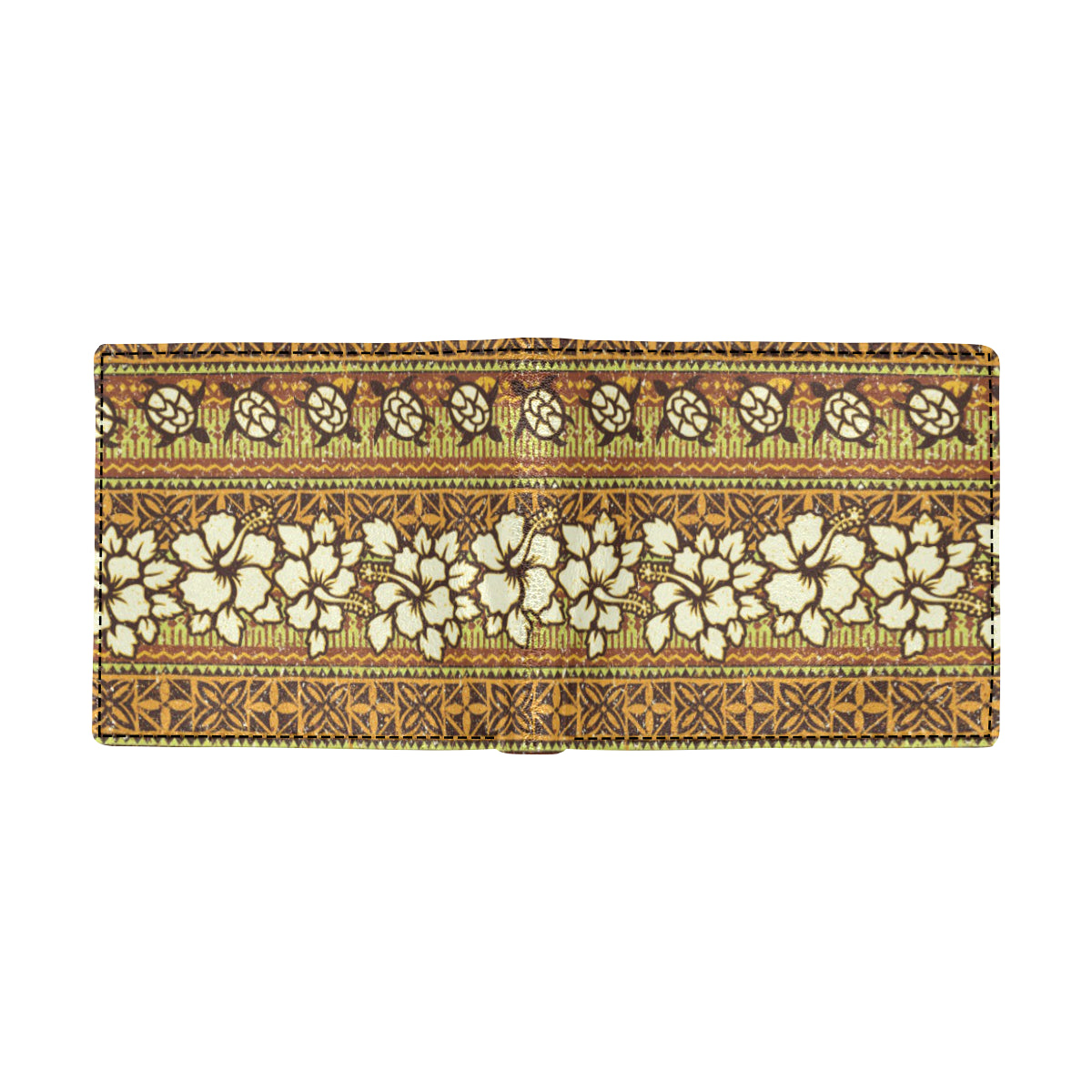 Hawaiian Themed Pattern Print Design H015 Men's ID Card Wallet