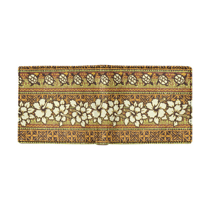 Hawaiian Themed Pattern Print Design H015 Men's ID Card Wallet