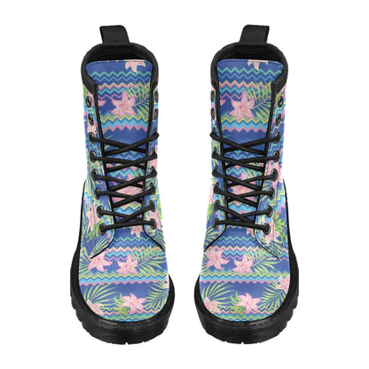 Lily Pattern Print Design LY015 Women's Boots