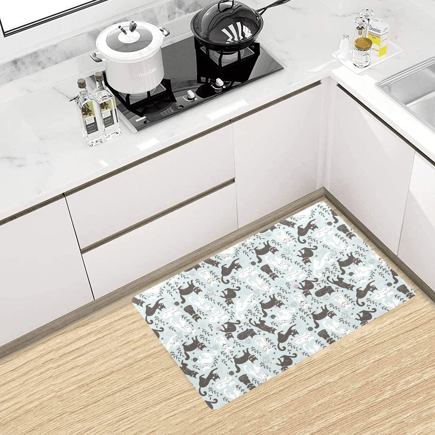 Cat Pattern Print Design 08 Kitchen Mat