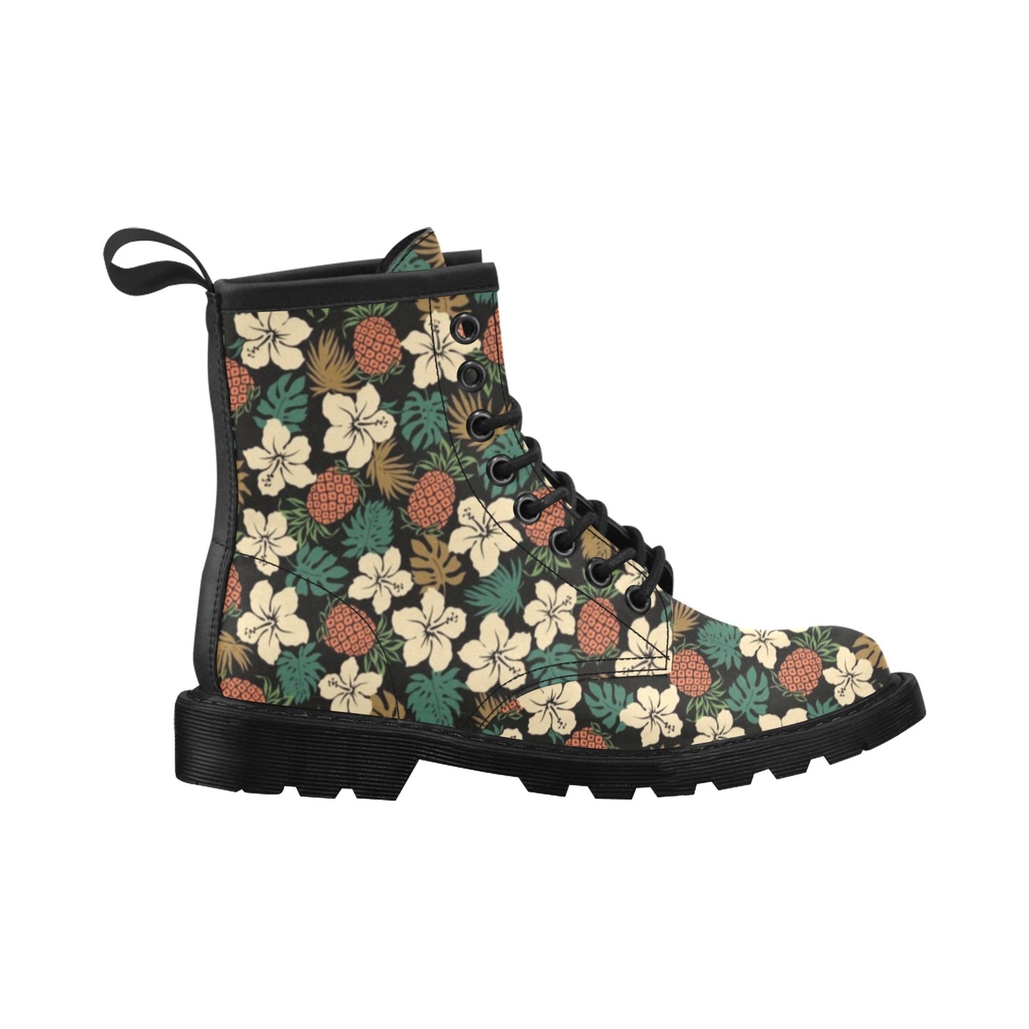 Hawaiian Themed Pattern Print Design H08 Women's Boots