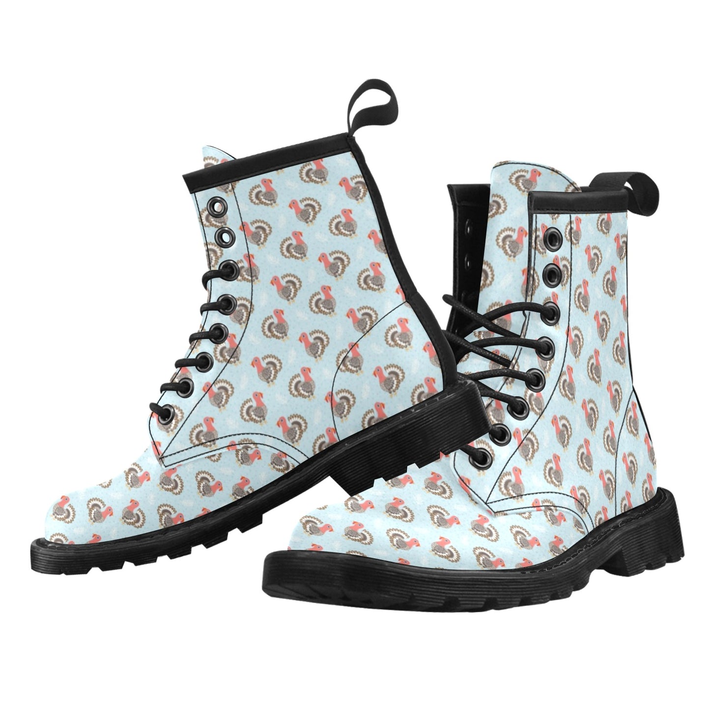 Turkey Print Design LKS403 Women's Boots