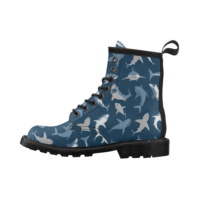 Shark Action Pattern Women's Boots