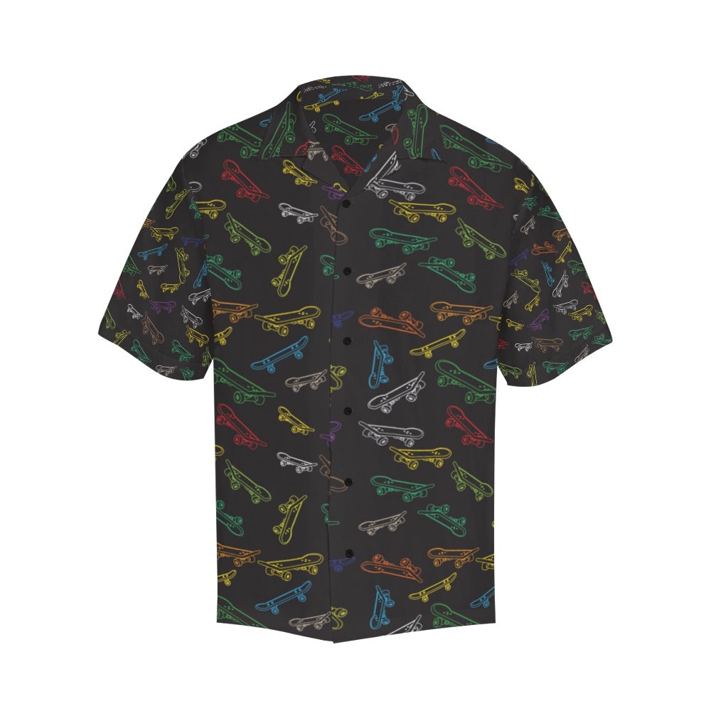 Skateboard Print Design LKS301 Men's Hawaiian Shirt