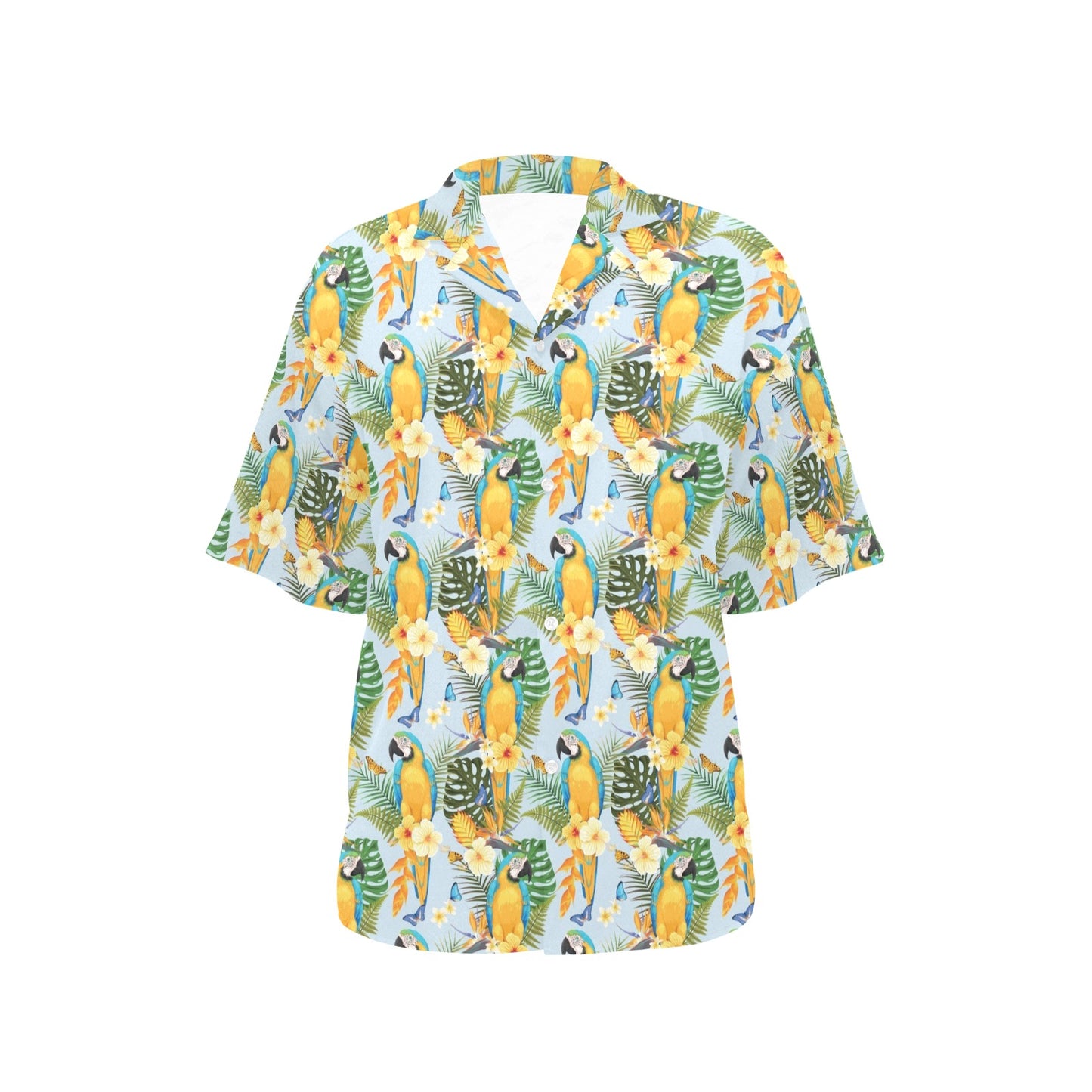 Parrot Pattern Print Design A04 Women's Hawaiian Shirt