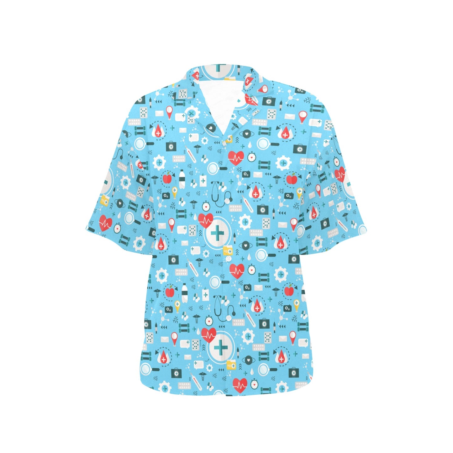Medical Pattern Print Design 06 Women's Hawaiian Shirt
