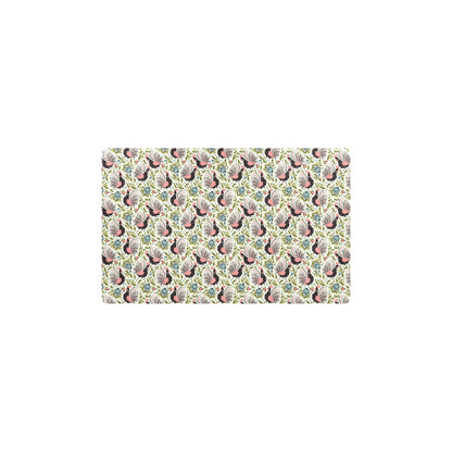 Rooster Print Design Kitchen Mat
