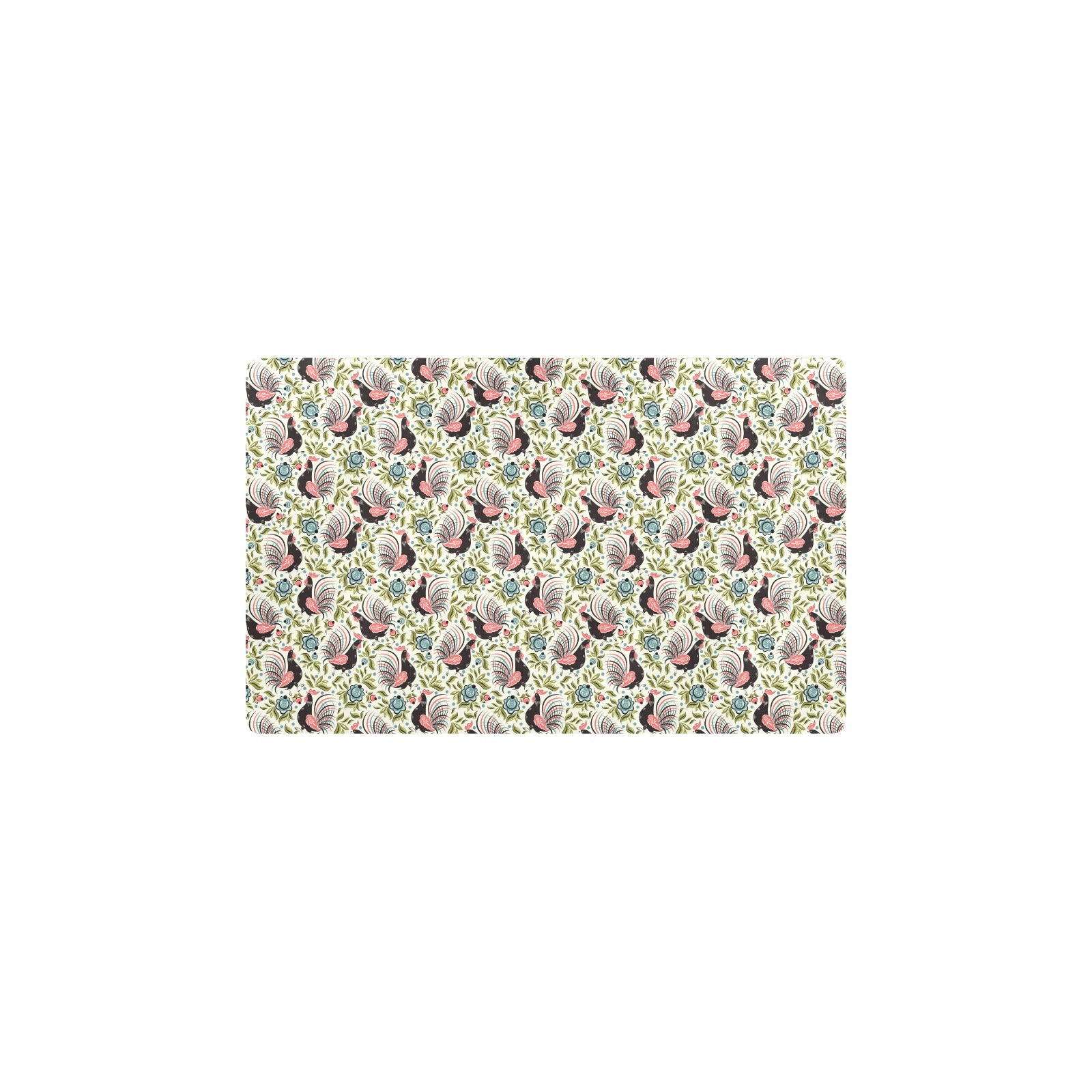 Rooster Print Design Kitchen Mat