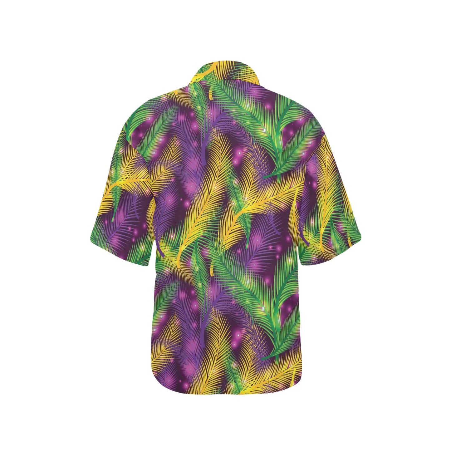 Mardi Gras Pattern Print Design 09 Women's Hawaiian Shirt
