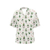 Cactus Pattern Print Design 04 Women's Hawaiian Shirt