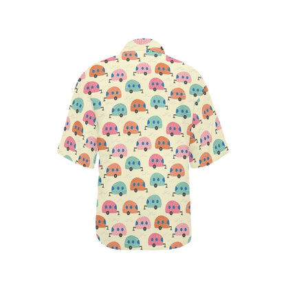 Camper Pattern Print Design 06 Women's Hawaiian Shirt