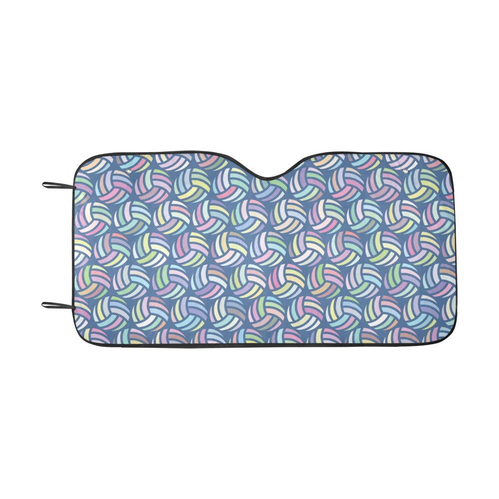 Volleyball Print Design LKS301 Car front Windshield Sun Shade