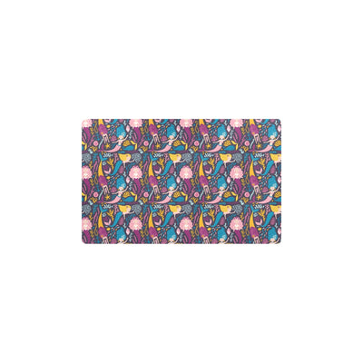 Mermaid Pattern Print Design 08 Kitchen Mat