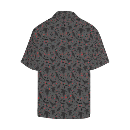 Crow Pattern Print Design 02 Men's Hawaiian Shirt
