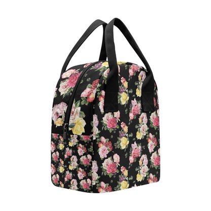 Rose Pattern Print Design RO010 Insulated Lunch Bag