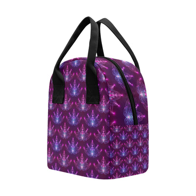 lotus Pattern Print Design LO01 Insulated Lunch Bag