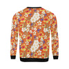 Tropical Flower Pattern Print Design TF027 Men Long Sleeve Sweatshirt
