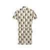 Bear Pattern Print Design 04 Men's Romper