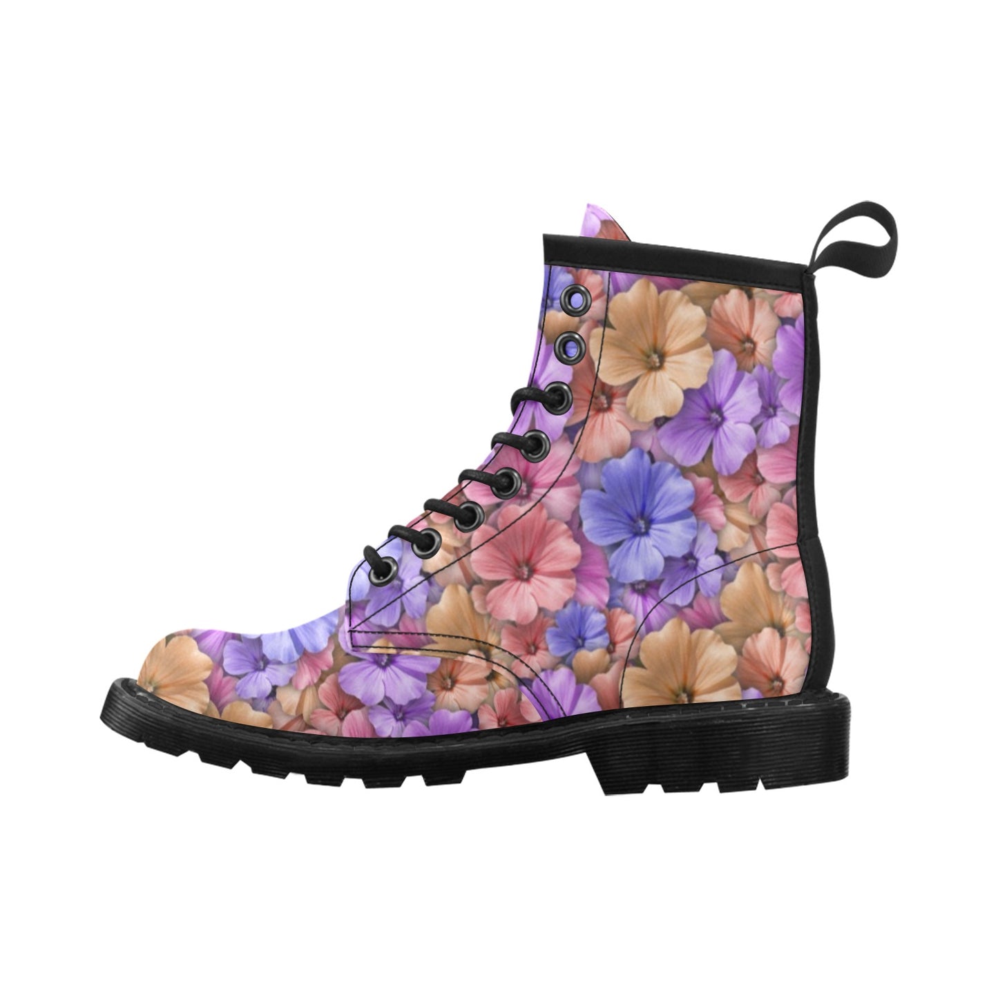 Colorful Geranium Pattern Women's Boots
