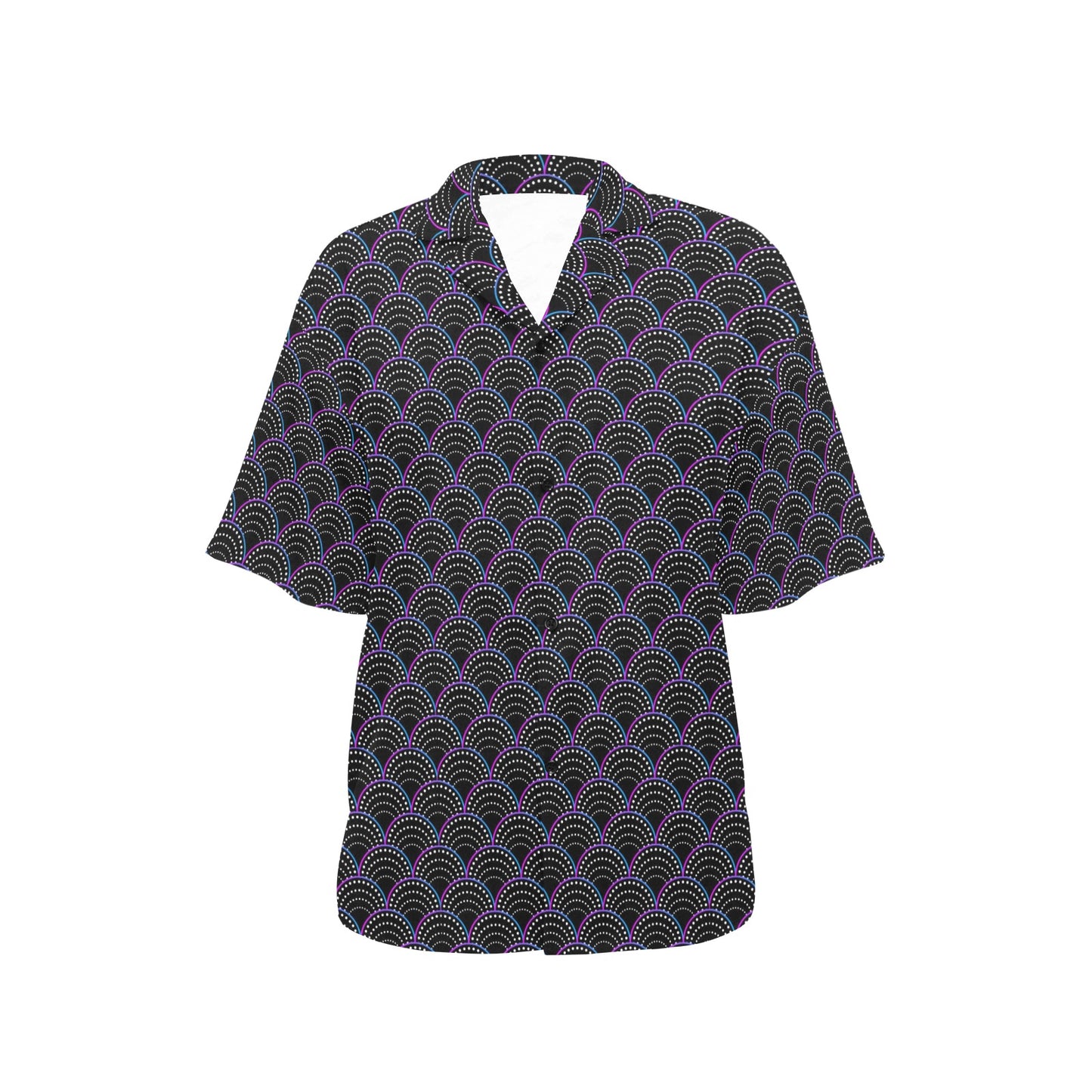 Mermaid Pattern Print Design 09 Women's Hawaiian Shirt